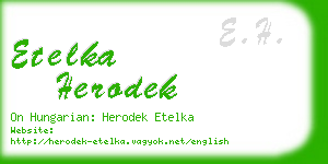 etelka herodek business card